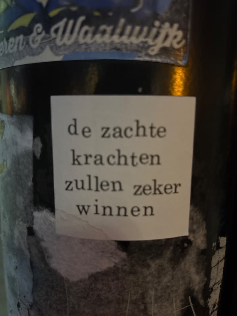 Zachte krachten sticker in Culemborg