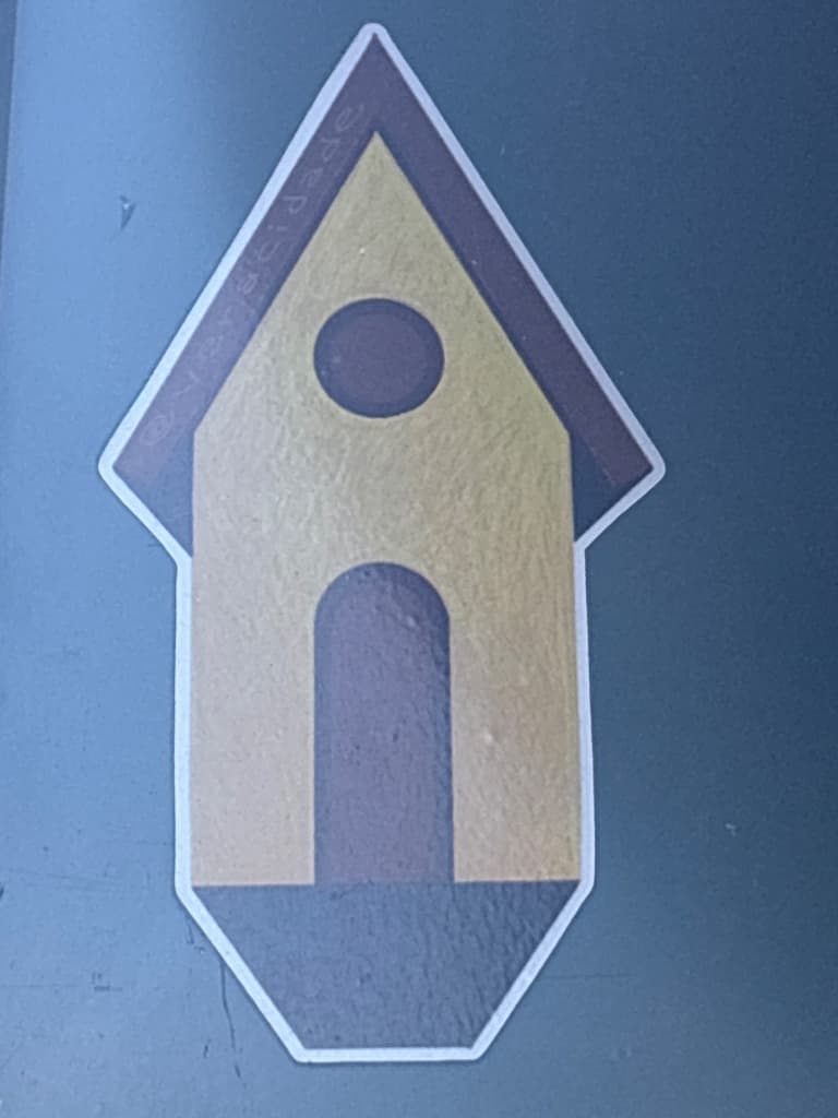 Birdhouse sticker in Stockholm