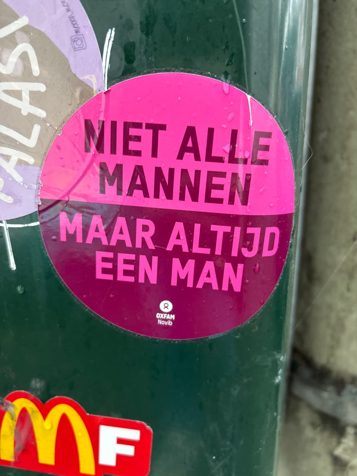 Niet alle mannen, maar altijd een man