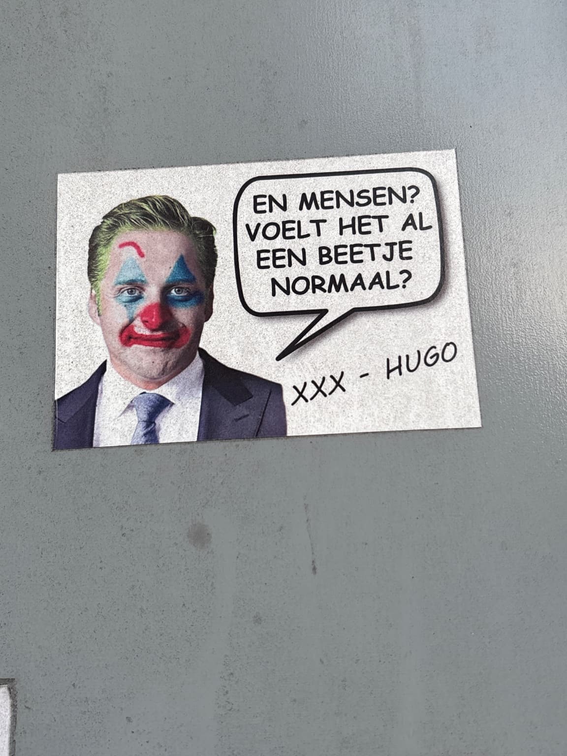 En mensen? voelt het al een beetje normaal?