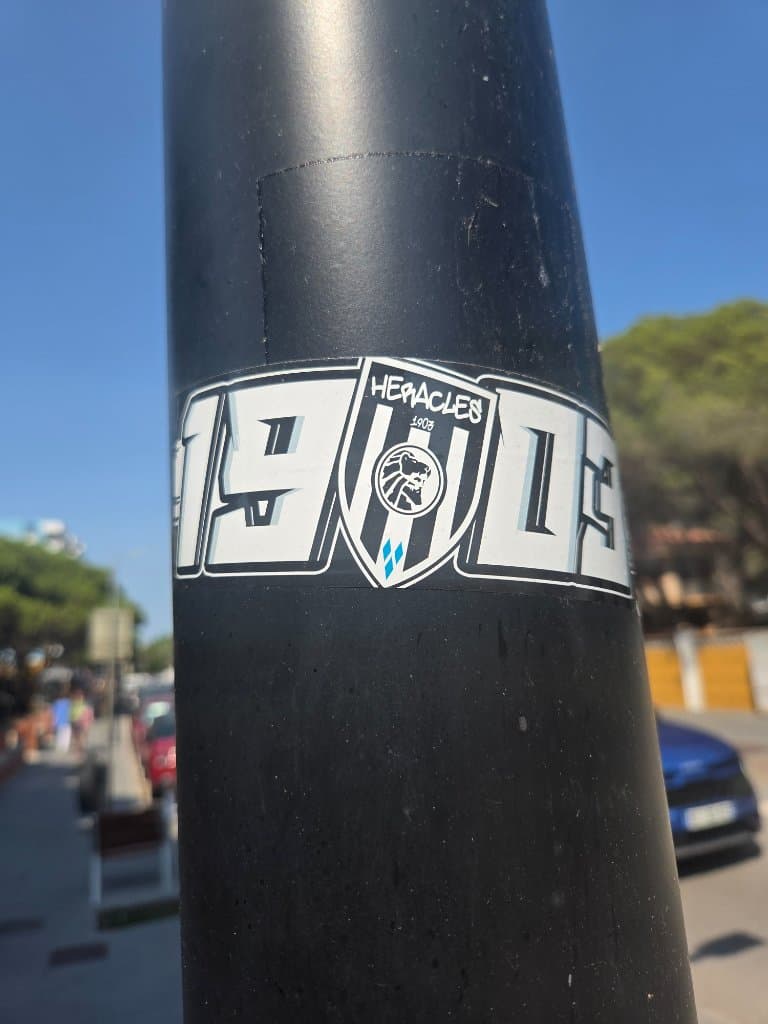 Heracles 1903 sticker in Blanes