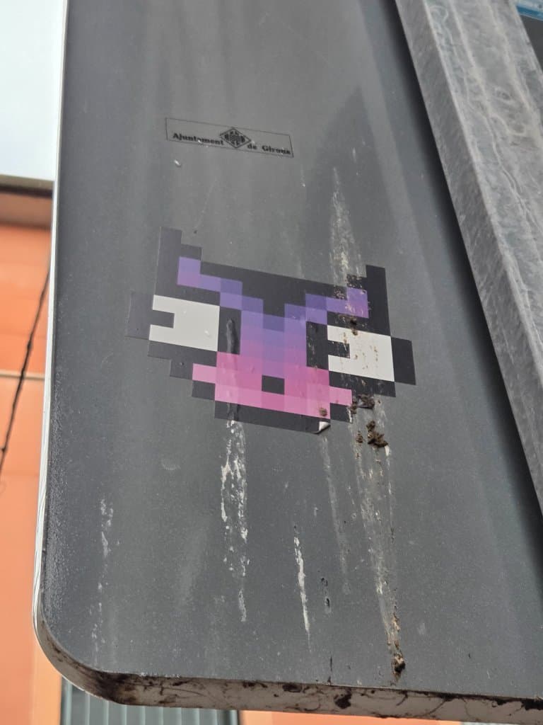 MAU sticker in Girona