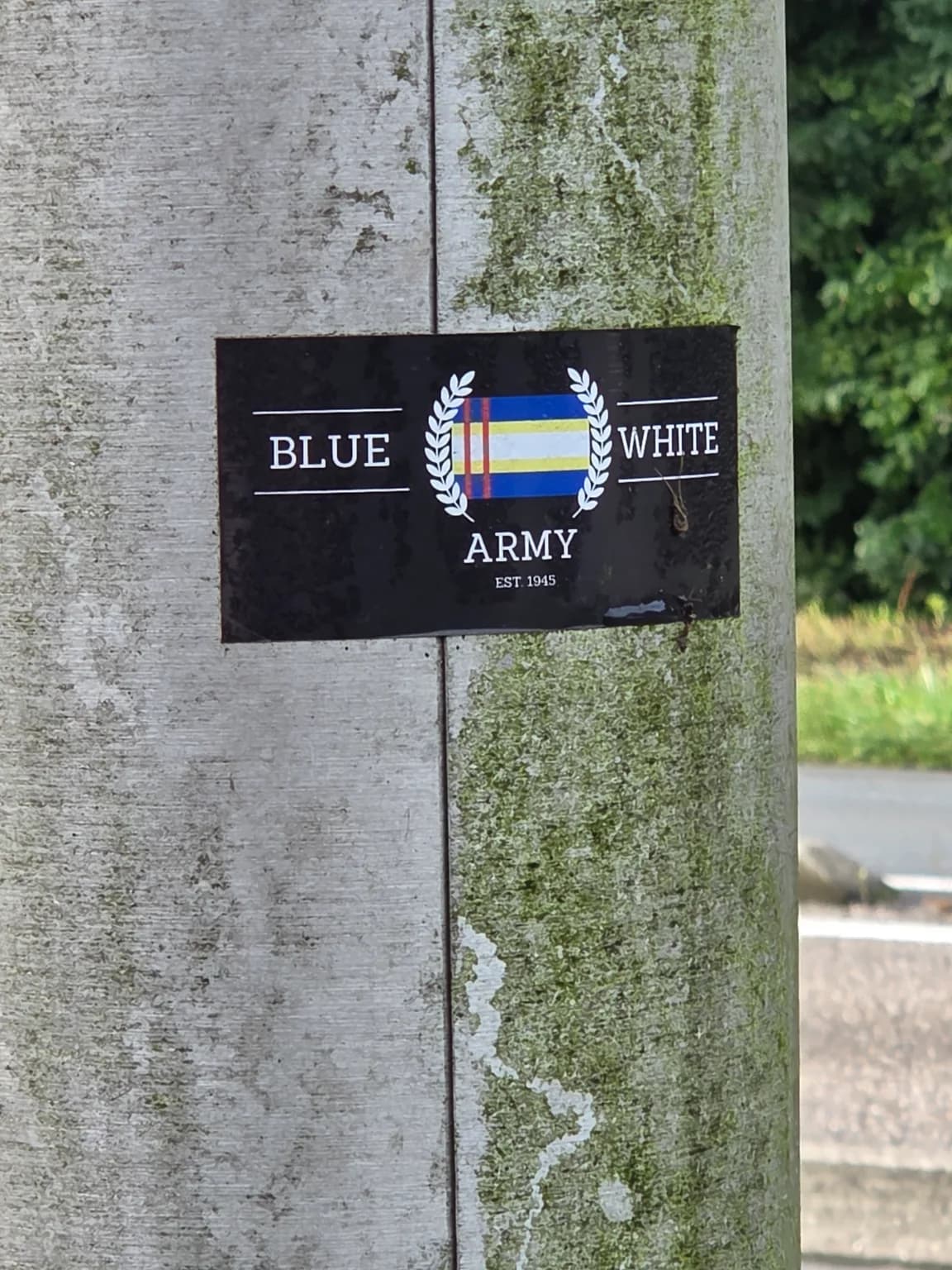 Blue white army