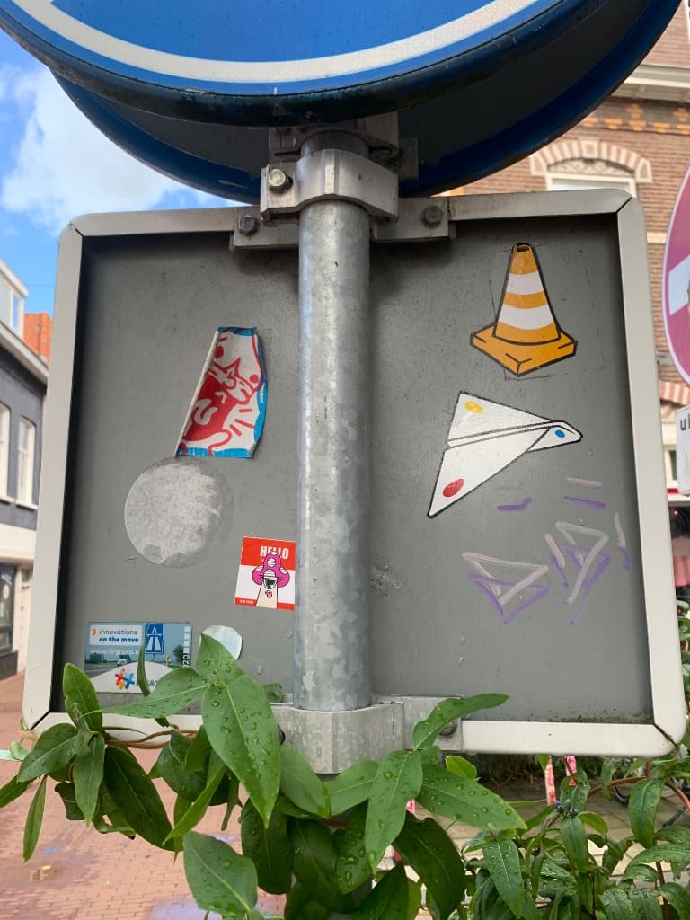 Street sticker in Kampen