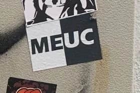 MEUC sticker in Kampen